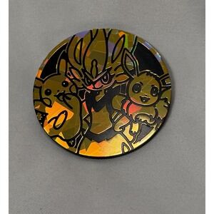 Pikachu Battle Academy Oversized Coin with Cinderace, Pikachu & Eevee